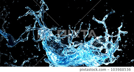 Hyaluron And Collagen Serum water Gel against black background. Splashing of Hyaluron gel. Liquid hyaluronic acid gel splash or Cosmetic lotion Gel texture on black. skincare product. Science and tech Hyaluron And Collagen Serum water Gel against black background. Splashing of Hyaluron gel. Liquid hyaluronic acid gel splash or Cosmetic lotion Gel texture on black. skincare product. Science and tech 103988536