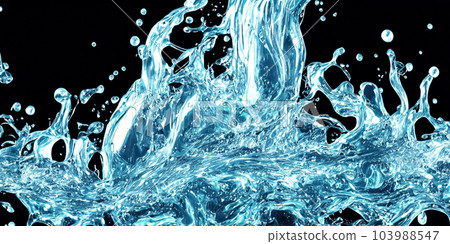 Hyaluron And Collagen Serum water Gel against black background. Splashing of Hyaluron gel. Liquid hyaluronic acid gel splash or Cosmetic lotion Gel texture on black. skincare product. Science and tech Hyaluron And Collagen Serum water Gel against black background. Splashing of Hyaluron gel. Liquid hyaluronic acid gel splash or Cosmetic lotion Gel texture on black. skincare product. Science and tech 103988547