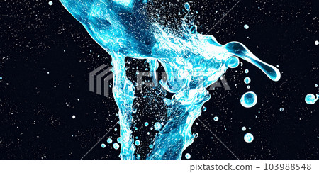Hyaluron And Collagen Serum water Gel against black background. Splashing of Hyaluron gel. Liquid hyaluronic acid gel splash or Cosmetic lotion Gel texture on black. skincare product. Science and tech Hyaluron And Collagen Serum water Gel against black background. Splashing of Hyaluron gel. Liquid hyaluronic acid gel splash or Cosmetic lotion Gel texture on black. skincare product. Science and tech 103988548