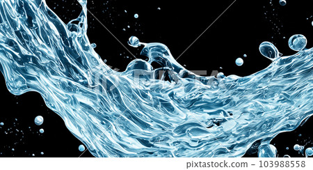 Hyaluron And Collagen Serum water Gel against black background. Splashing of Hyaluron gel. Liquid hyaluronic acid gel splash or Cosmetic lotion Gel texture on black. skincare product. Science and tech Hyaluron And Collagen Serum water Gel against black background. Splashing of Hyaluron gel. Liquid hyaluronic acid gel splash or Cosmetic lotion Gel texture on black. skincare product. Science and tech 103988558