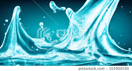 Hyaluron And Collagen Serum water Gel against black background. Splashing of Hyaluron gel. Liquid hyaluronic acid gel splash or Cosmetic lotion Gel texture on black. skincare product. Science and tech Hyaluron And Collagen Serum water Gel against black background. Splashing of Hyaluron gel. Liquid hyaluronic acid gel splash or Cosmetic lotion Gel texture on black. skincare product. Science and tech 103988580