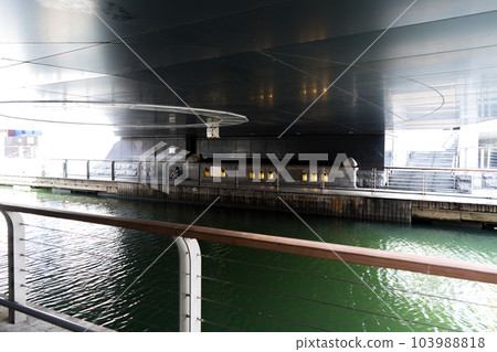 Scenery under the bridge in Osaka where children with bad home environment gather Scenery under the bridge in Osaka where children with bad home environment gather 103988818