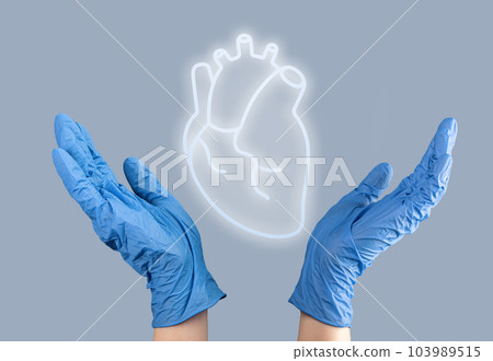 Heart organ diagnostic and health care concept Heart organ diagnostic and health care concept 103989515