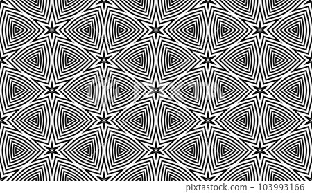 Abstract Seamless Geometric Pattern. Black and White Texture. Vector Art. 103993166