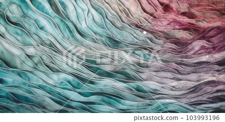 Colorful watercolor wavy background. Hand painted texture. Sea grunge brush strokes pattern. AI Generative 103993196