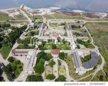 The building of an abandoned sanatorium in Odessa, Ukraine 103994097