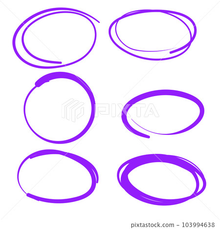 Purple Swirls Swoosh Marks with Vector Hand Drawn Highlighter Accent Line Designs Purple Swirls Swoosh Marks with Vector Hand Drawn Highlighter Accent Line Designs 103994638