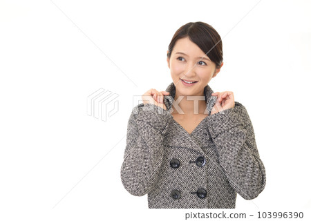 A woman with a smile A woman with a smile 103996390