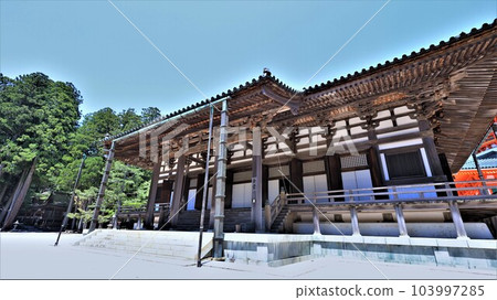 Koyasan Kongobu-ji Temple Kondo (Koya-cho, Ito-gun, Wakayama Prefecture) Video available 103997285