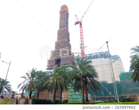 Macao Macau Scenery where you can see the tower under construction Macao Macau Scenery where you can see the tower under construction 103997692