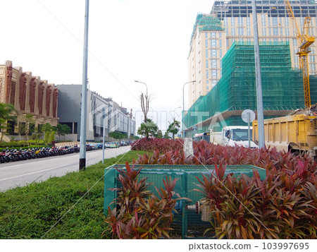 建設中的澳門澳門酒店和城市景觀 建設中的澳門澳門酒店和城市景觀 103997695