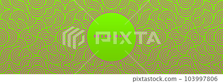 Decorative Seamless Pattern with Bright Green and Pink Colors. Asian mandala vintage natural organic waves and circles. Psychedelic modern design. 103997806