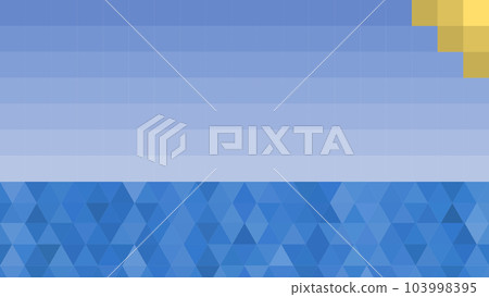 三分之二的抽像天空和大海 103998395