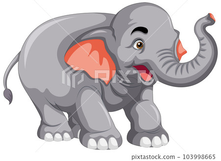 An Elephant in Cartoon Style 103998665