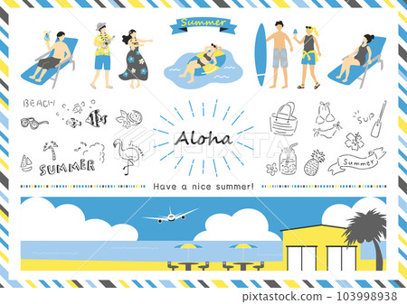 享受熱帶國家的人們 103998938