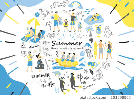 people enjoying summer people enjoying summer 103998963