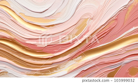 玫瑰金和金色波浪背景“AI生成圖像” 玫瑰金和金色波浪背景“AI生成圖像” 103999032