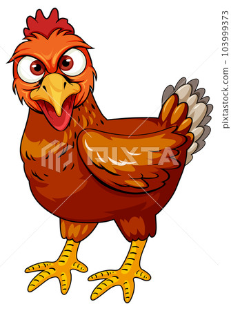 A Chicken Cartoon Character-插圖素材 [103999373] - PIXTA圖庫