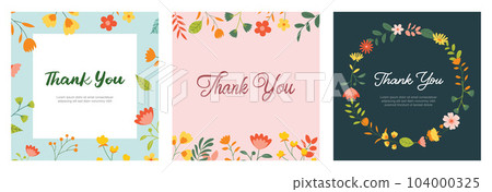 Thank you lettering greeting card. Thank you calligraphy handwritten card template background. Thank you lettering greeting card. Thank you calligraphy handwritten card template background. 104000325