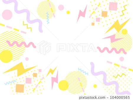 流行和可愛的濃度線背景 104000565