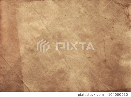 Waste paper texture stain wrinkle crease grunge background 104000910