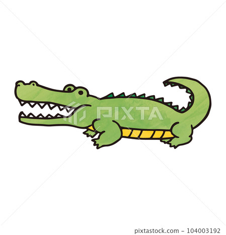 cute colorful crocodile 104003192