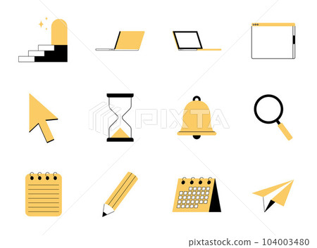 Miscellaneous Elements. Thin Line Icon Set Miscellaneous Elements. Thin Line Icon Set 104003480