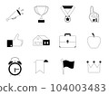 Miscellaneous Elements. Thin Line Icon Set 104003483