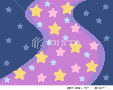 milky way illustration material 104003499
