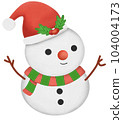 santa claus with a bag 104004173