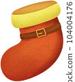 santa claus with a bag 104004176