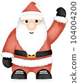 santa claus with a bag 104004200