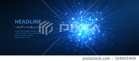 Abstract energy ball explosion on blue. Electric energy power Abstract energy ball explosion on blue. Electric energy power 104005409