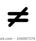 Not equal symbol 104007374