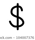 Dollar Sign symbol 104007376