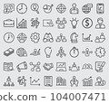 Vector line icons of Business collection  104007471