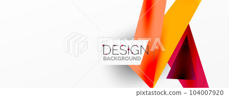 Vector creative abstract geometric design Vector creative abstract geometric design 104007920