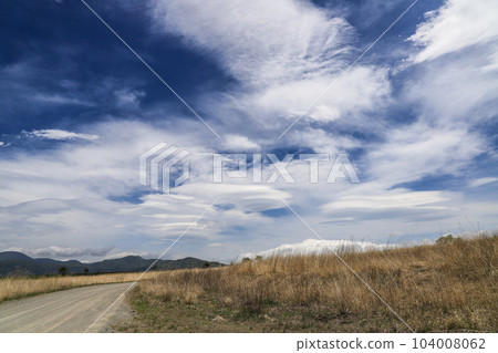 Grassland and blue sky 104008062