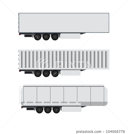 Cargo container design with trailer truck Cargo container design with trailer truck 104008776