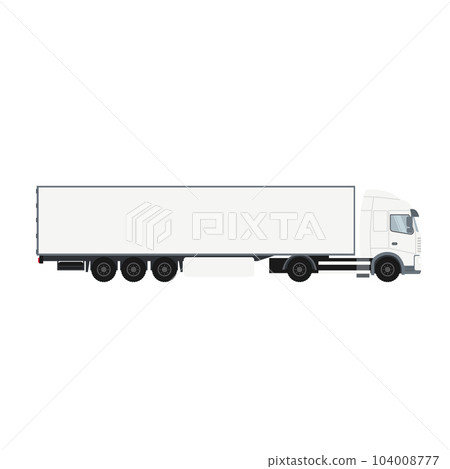 Cargo container design with trailer truck 104008777