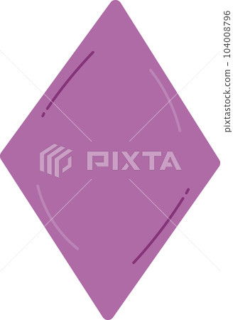 Purple diamond doodle art. 104008796