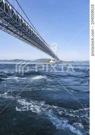 Whirlpools appearing in the Naruto Strait and Onaruto Bridge Whirlpools appearing in the Naruto Strait and Onaruto Bridge 104009028