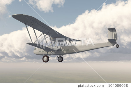 Four engined British biplane airliner from the 1930s 104009038