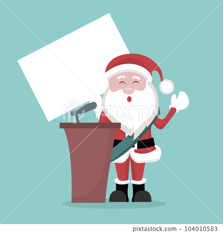 Christmas card of santa claus president Christmas card of santa claus president 104010583