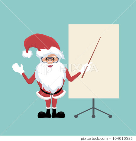 Santa Claus making an executive presentation Santa Claus making an executive presentation 104010585