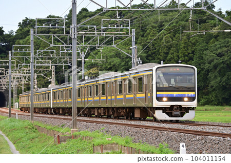 總武本線櫻花物井 JR 東日本 209 系 2100 系 C445 編隊（幕張） 104011154