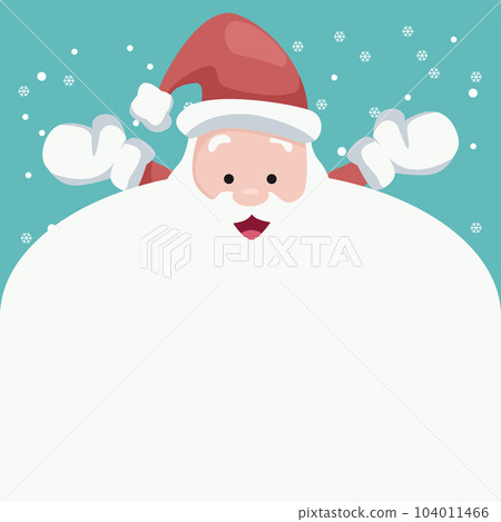 Christmas card of Santa Claus to write dedication Christmas card of Santa Claus to write dedication 104011466