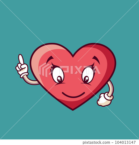 Cartoon drawing cartoon valentine's heart Cartoon drawing cartoon valentine's heart 104013147