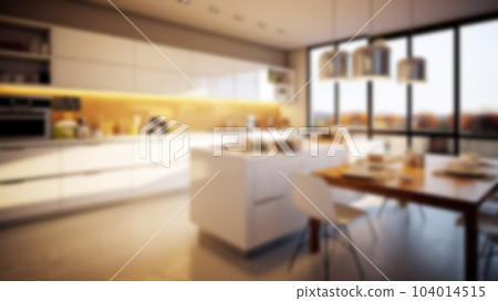 Interior modern furnished kitchen. Interior modern furnished kitchen. 104014515