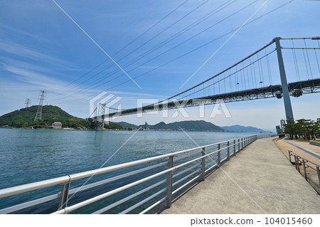 [Shimonoseki] Kanmon Bridge seen from Dannoura Battlefield 104015460